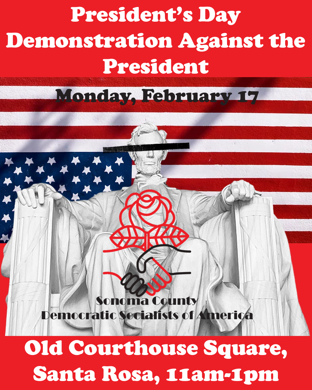 Read more about the article President’s Day Protest Against the President